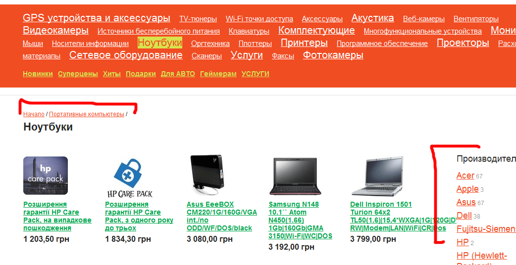 Юзабилити сайта -магазина